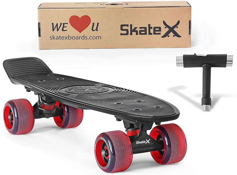 Amazon | Skate X - 22インチ ミニクルーザー スケートボード